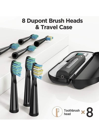 فرشاة اسنان كهربائية فيري ويل Fairywill Electric Toothbrush D7 Sonic Oral with 8 heads Case