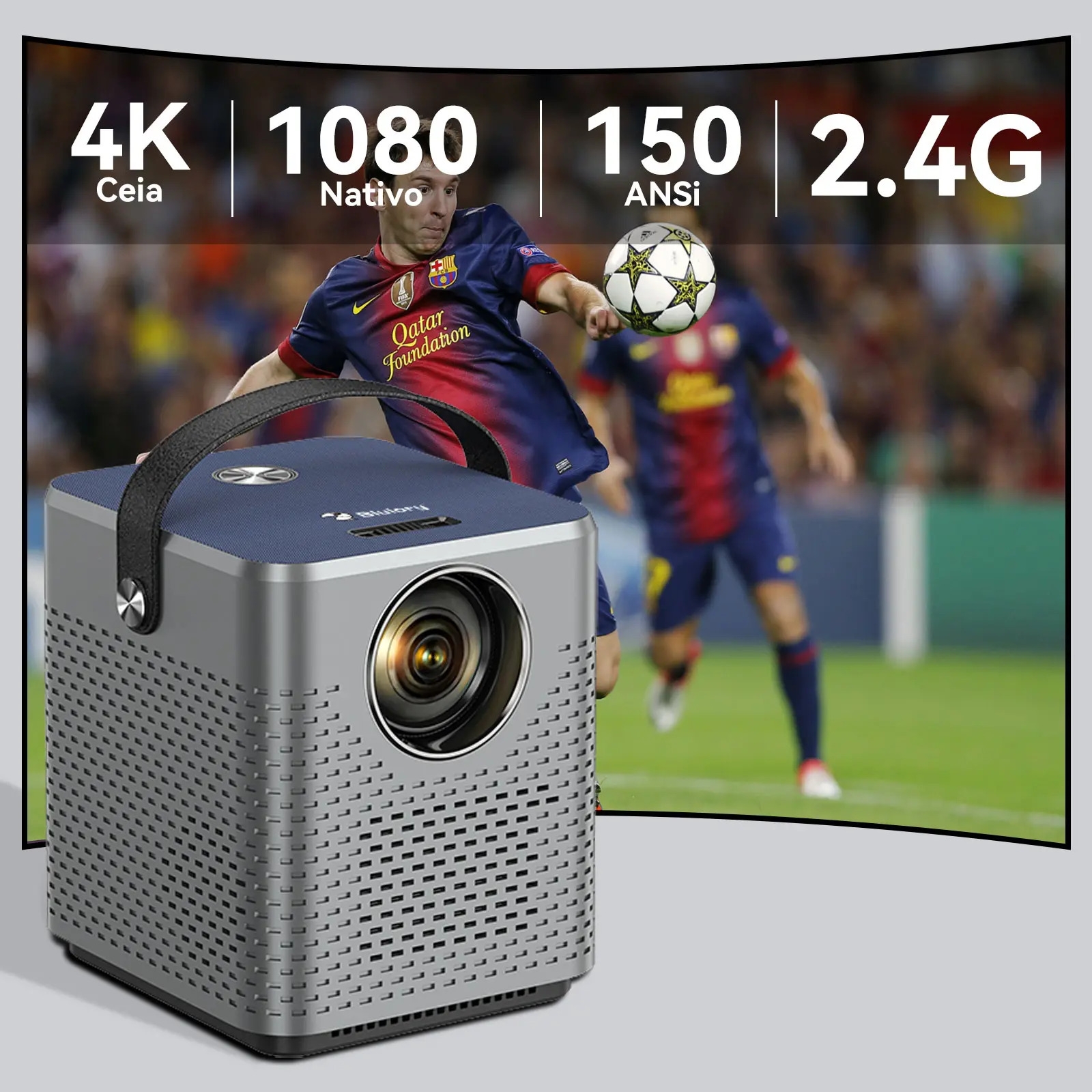بروجكتر صغير منزلي سنيمائي Blulory T3 Movie 3D Projector 1080P مقاس عرض 150 بوصة