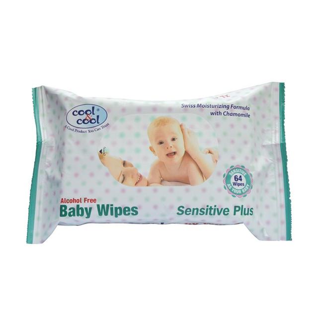 Cool &amp; Cool Cool & Cool - Baby Water Wipes, 64's (Bundle of 12) - SW1hZ2U6OTM2MTI1