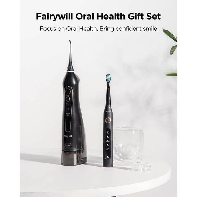 Fairywill Oral Care Combo 5020E Water Flosser + 507 Toothbrush - SW1hZ2U6OTQ2MTE4
