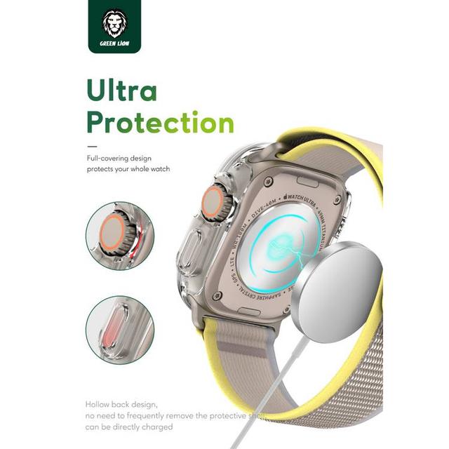 Green Lion Ultra Series Guard Pro Case Apple Watch 49mm -transparent - SW1hZ2U6OTQ2MjYx
