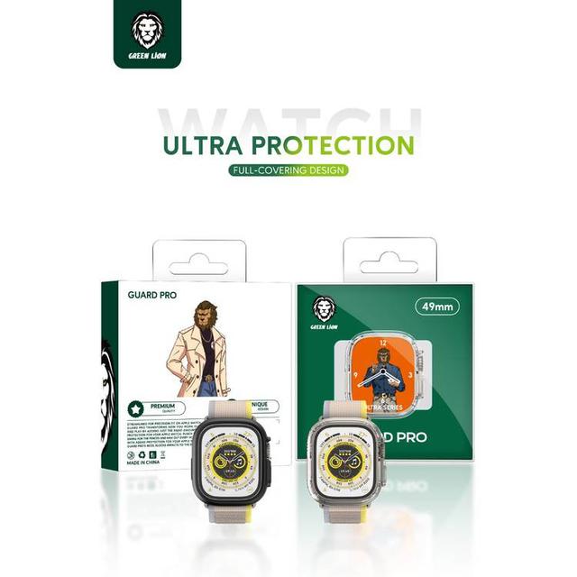 Green Lion Ultra Series Guard Pro Case Apple Watch 49mm -transparent - SW1hZ2U6OTQ2MjU5