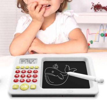 لوح كتابة للأطفال مع آلة حاسبة Writing Tablet & Calculator Early Education Learning Machine