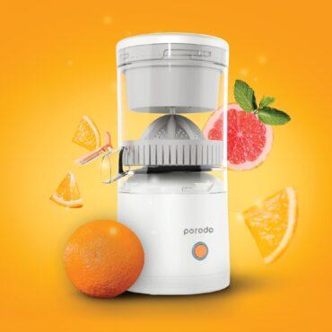 عصارة برتقال بطيئة كهربائية بورودو Porodo Portable Cordless Juicer