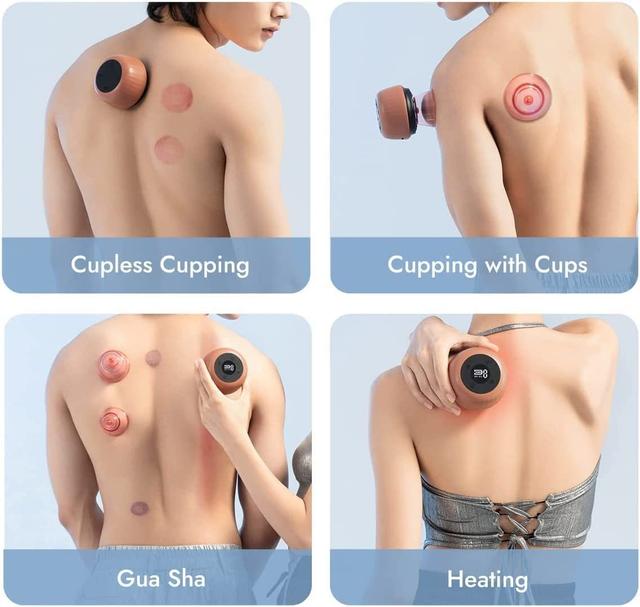 جهاز الحجامة الذكي والتدليك الكهربائي (الجواشا) Zdeer Cupping Therapy Massager and Heating Cupping Set - SW1hZ2U6NzA5NzI1
