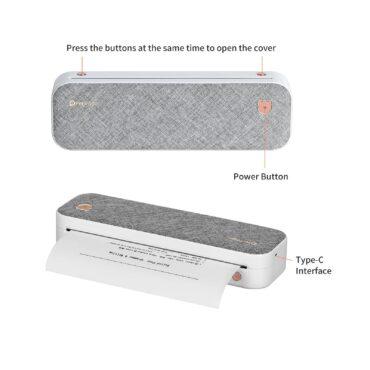 طابعة محمولة حرارية بالبلوتوث مع تطبيق ذكي PeriPage A40 Portable Thermal Printer