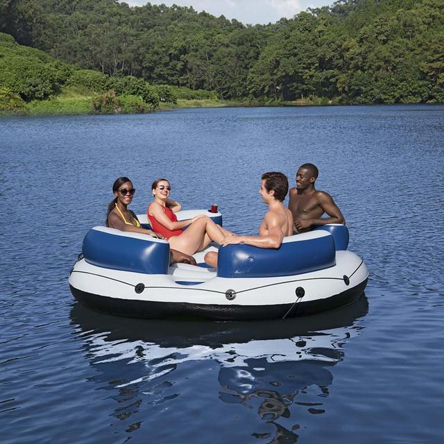 Bestway - Hydro-Force Inflatable Party Island - 239cm - White - SW1hZ2U6OTE2MDA1