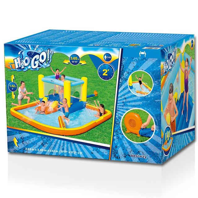 مسبح بيست واي  للأطفال مع زحليقة Bestway H2OGO Beach Bounce Water Park 365 x 340 x 152 cm - SW1hZ2U6OTE2MTk3