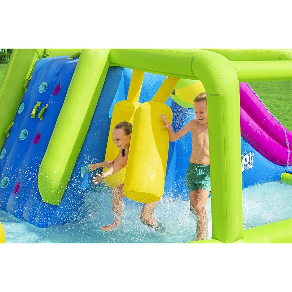مسبح بيست واي للأطفال مع زحليقة Bestway H2OGO Splash Course Mega Water Park 710 x 310 x 265 cm - 11}