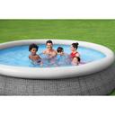 Bestway - Fast Set Round Inflatable Pool Set 366 x 76 cm - Grey - SW1hZ2U6OTE1ODg2