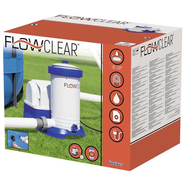 مضخة فلتر ترشيح بيست واي Bestway Flowclear Filter Pump 2500Gal - SW1hZ2U6OTE1OTc5