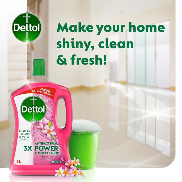 منظف البيت متعدد الاستخدام 3 لتر بالياسمين ديتول Dettol Jasmine Healthy Home All Purpose Cleaner - SW1hZ2U6OTI4ODE0