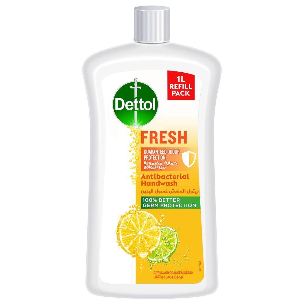 صابون سائل لليدين بالليمون وزهر البرتقال 1 لتر ديتول Dettol Fresh Liquid Handwash Citrus & Orange Blossom
