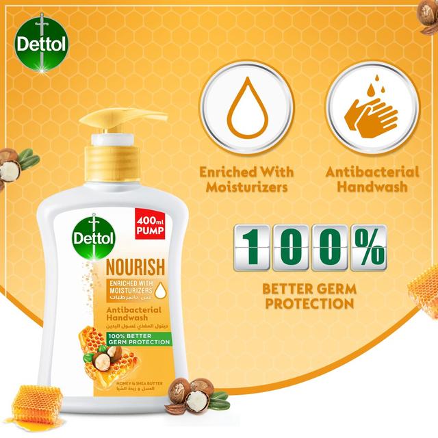 Dettol - Honey & Shea Butter Handwash - Pack of 3 - 400ml - SW1hZ2U6OTI5MDUw