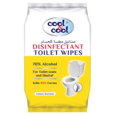 مناديل معطرة معقمة للحمام 20 قطعة كول اند كول Cool & Cool Disinfectant Toilet Wipes