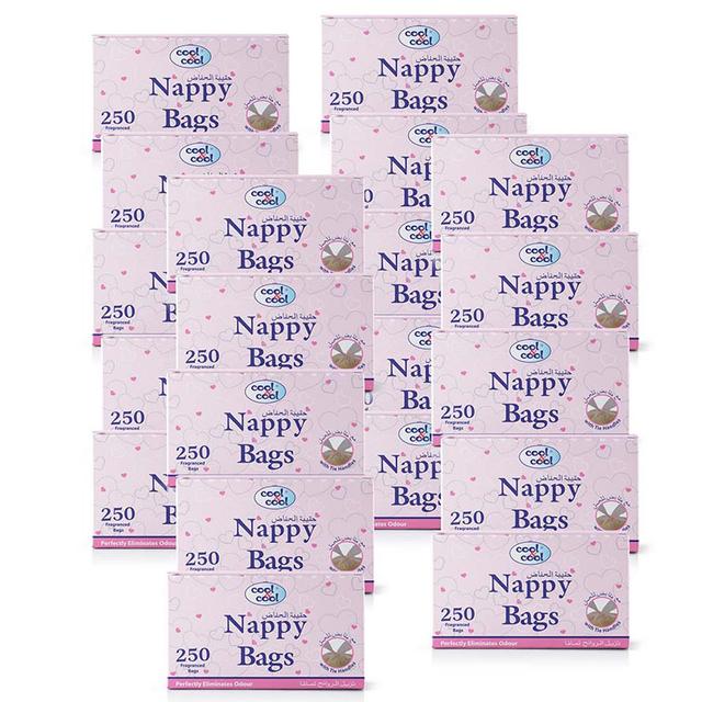 أكياس حفاضات للأطفال كول اند كول Cool & Cool Nappy Bags 250's (10 + 10 Free) - SW1hZ2U6OTM2MjA1