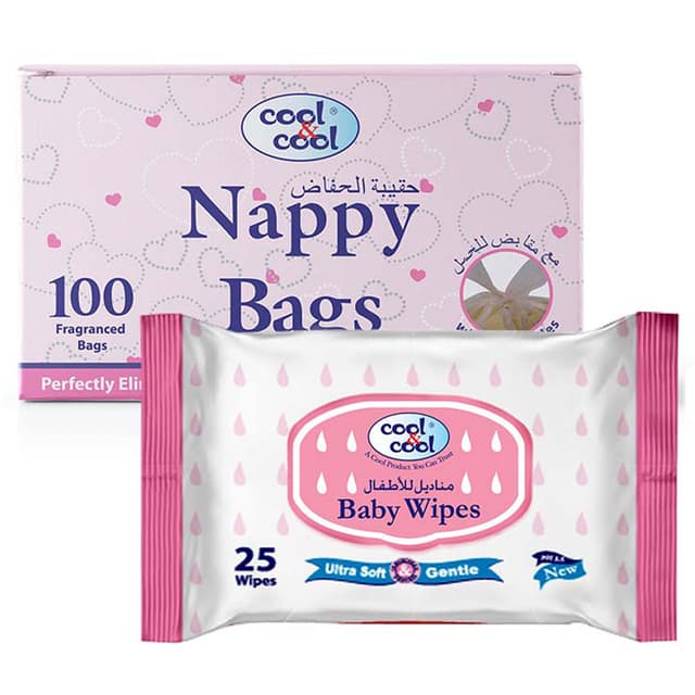 Disposal Bags Pink Chicco Nappy Sacks Cool Cool Cool Cool Nappy
