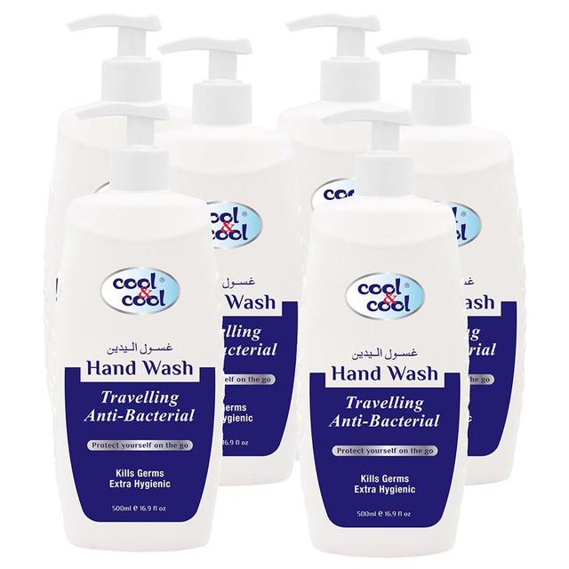 غسول اليدين المضاد للبكتيريا 500×6 مل كول اند كول Cool & Cool Anti-Bacterial Hand Wash Travelling 500ml x6 - SW1hZ2U6OTM1OTQy