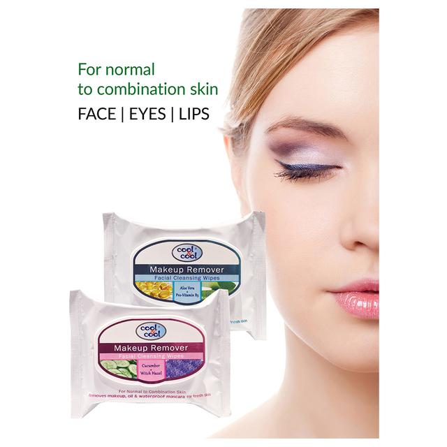 Cool &amp; Cool Cool & Cool - Make Up Removing & Cleansing Wipes 25's x7 - SW1hZ2U6OTM2MDEw