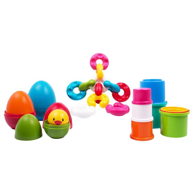 مجموعة ألعاب للأطفال فونسكول Funskool Link Stack & Nest Toy Set - SW1hZ2U6OTIyMDE2