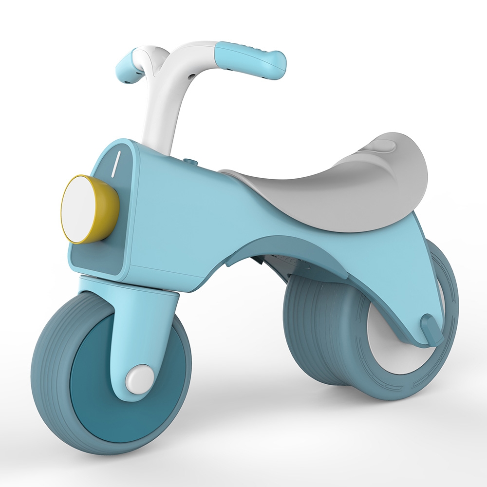 دراجة كهربائية (سيكل) للأطفال أزرق أرولو Kids Push Ride On Balance Bike – Blue – Arolo - 3}