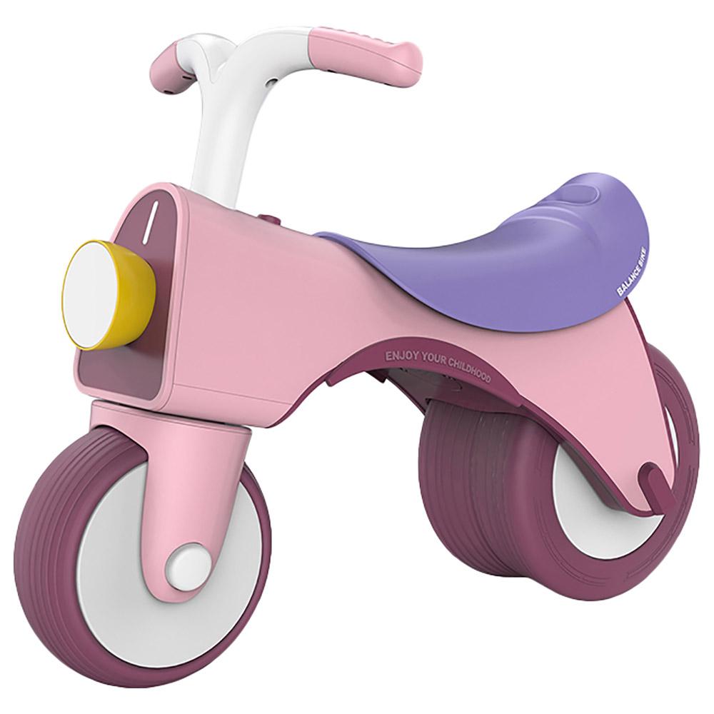 دراجة كهربائية (سيكل) للأطفال زهري أرولو Kids Push Ride On Balance Bike - Pink - Arolo