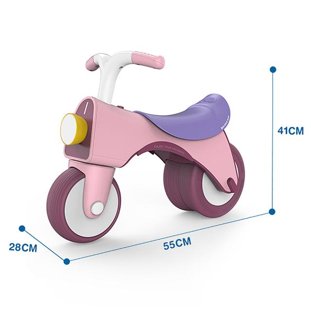 دراجة كهربائية (سيكل) للأطفال زهري أرولو Kids Push Ride On Balance Bike - Pink - Arolo - SW1hZ2U6OTE2Nzgz