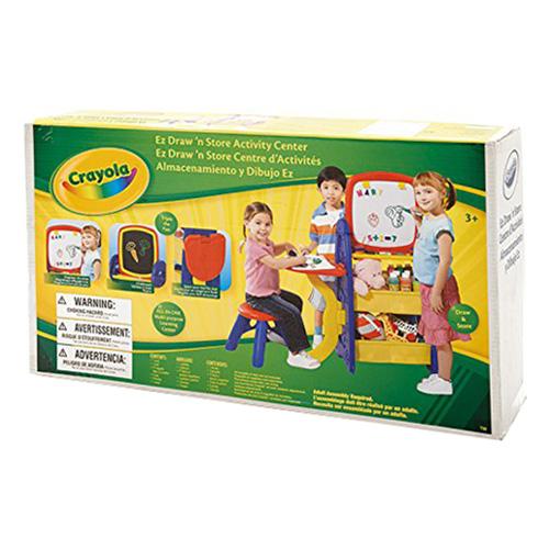 لعبة لوحة الرسم المزدوجة 6 في 1 للأطفال مع كرسي من كرايولا Crayola Double-sided Easel with a 6-in-1 Creativity Center Board - SW1hZ2U6OTIxMTIz