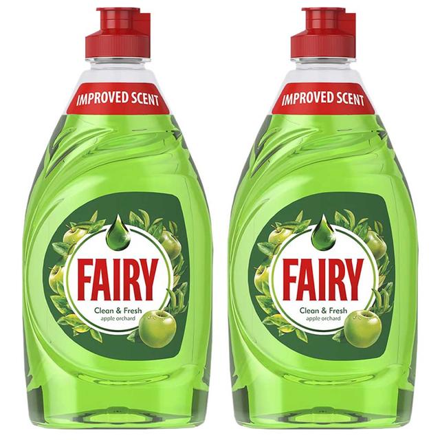 سائل غسيل أطباق فيري قطعتين Fairy Dishwashing Liquid Apple 433ml Pack of 2 - SW1hZ2U6OTM3MDcw