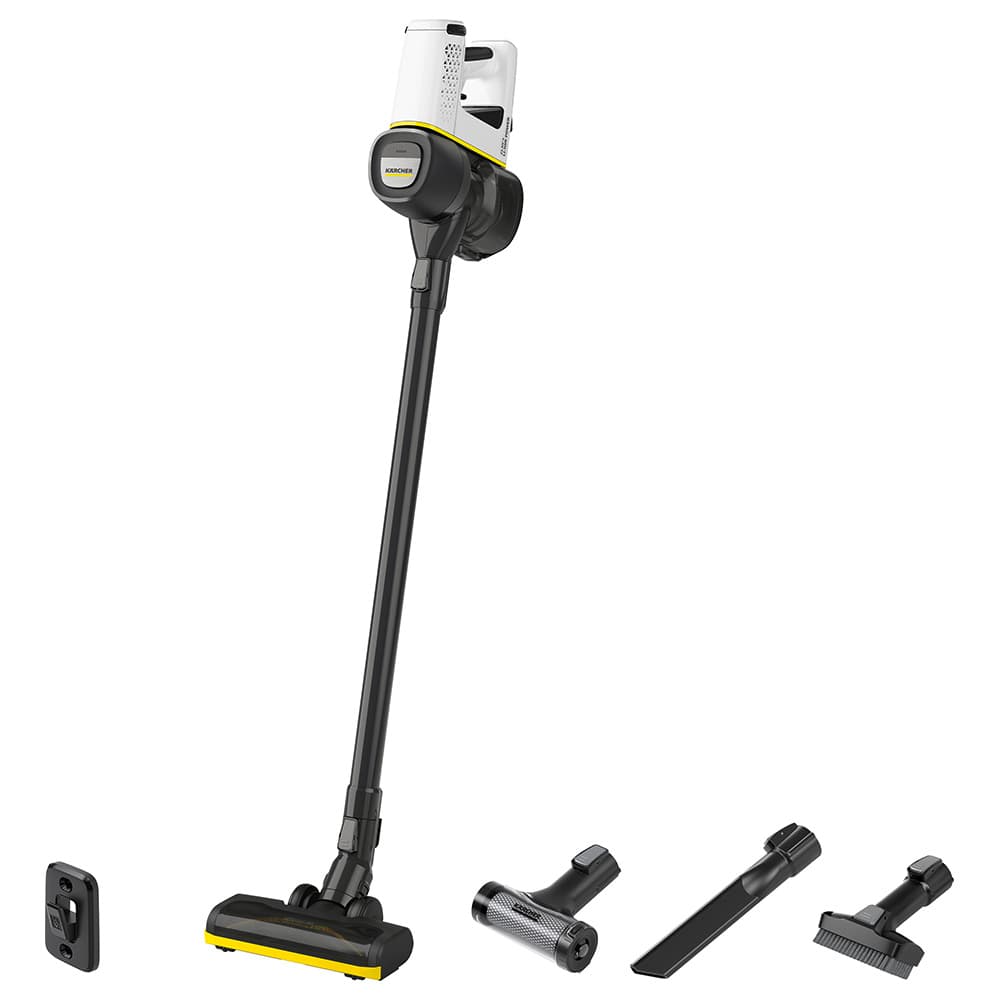 مكنسة كهربائية لاسلكية 140 وات أبيض كارشر Karcher VC 4 Cordless Vacuum Premium