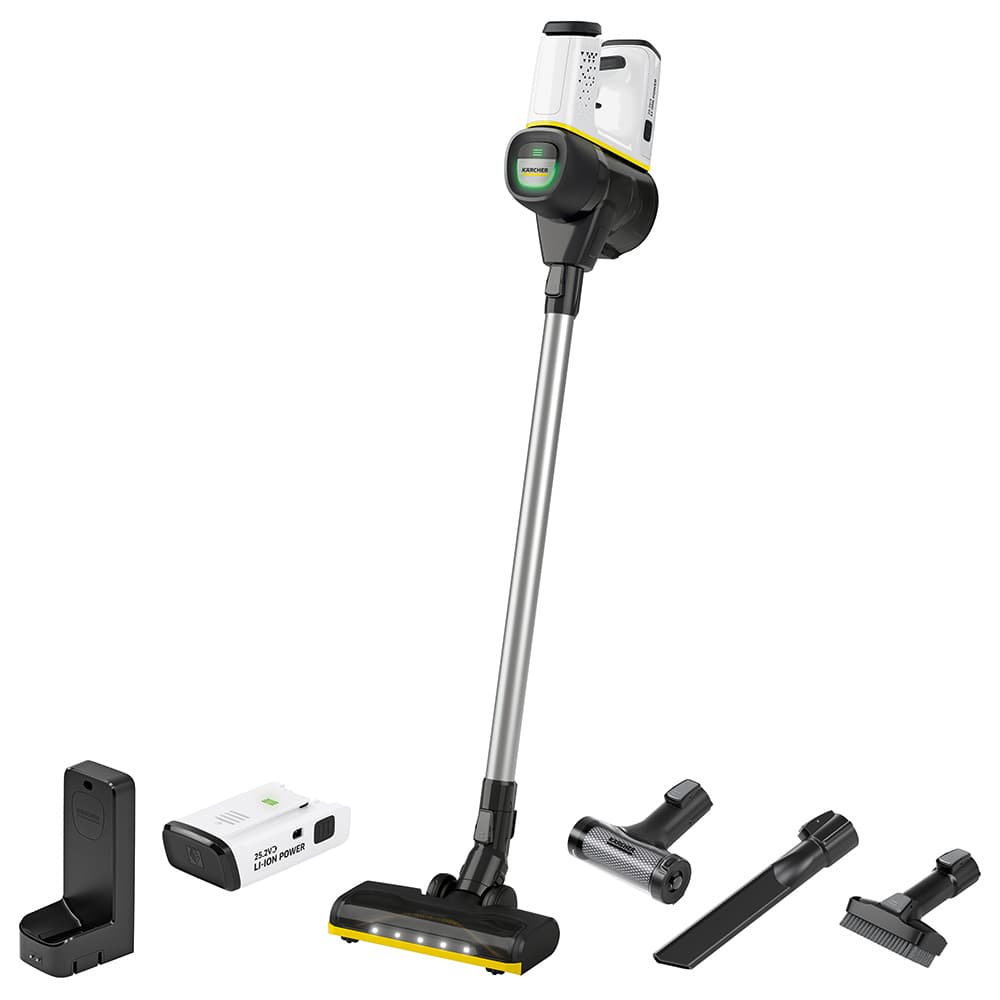 مكنسة كهربائية لاسلكية 250وات أبيض كارشر Karcher VC 6 Cordless Vacuum Premium