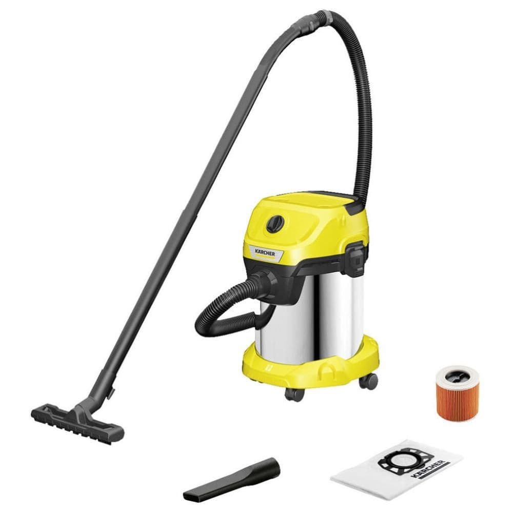 مكنسة جاف ورطب 1000وات 17لتر كارشر Karcher WD3 Wet & Dry Vacuum Cleaner