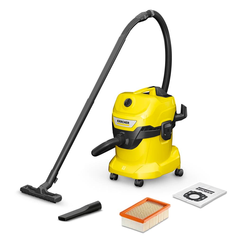 مكنسة جاف ورطب 1000وات 20لتر كارشر Karcher Wet And Dry Vacuum Cleaner WD 4