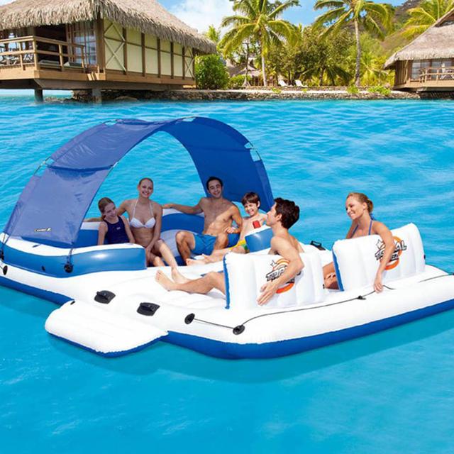 عوامة سباحة بيست واي لستة أشخاص Bestway Tropical Breeze Gigantic Floating Island - SW1hZ2U6OTE2MTgw