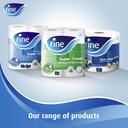 Fine Kitchen Paper - Highly Absorbent 3 Ply  Pack of 8 Rolls - SW1hZ2U6OTM3NTAy