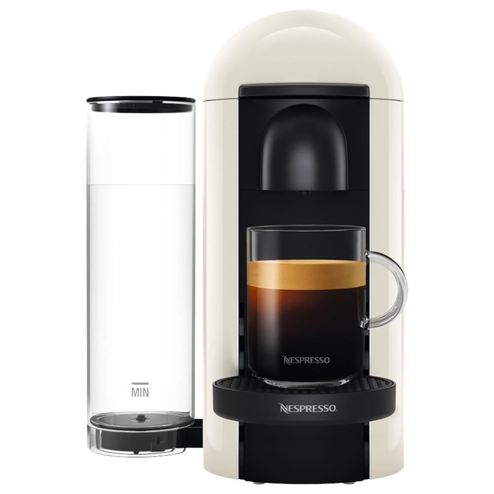 ماكينة قهوة نسبريسو فيرتو بلس 1300وات 1.2لتر نسبريسو NESPRESSO Vertuo Plus White Coffee Machine