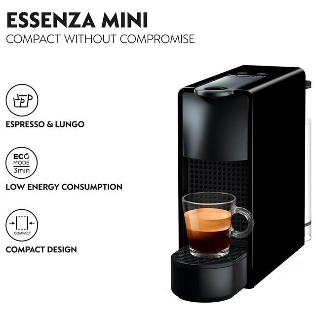 ماكينة صنع القهوة اسينزا ميني أسود نسبريسو NESPRESSO Essenza C30 Coffee Machine - SW1hZ2U6OTQzNDE1