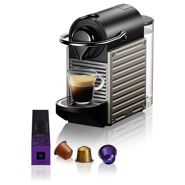 ماكينة قهوة بيكسي 0.7لتر تيتان نسبريسو NESPRESSO Pixie Electric Coffee Machine - SW1hZ2U6OTQzNTQz