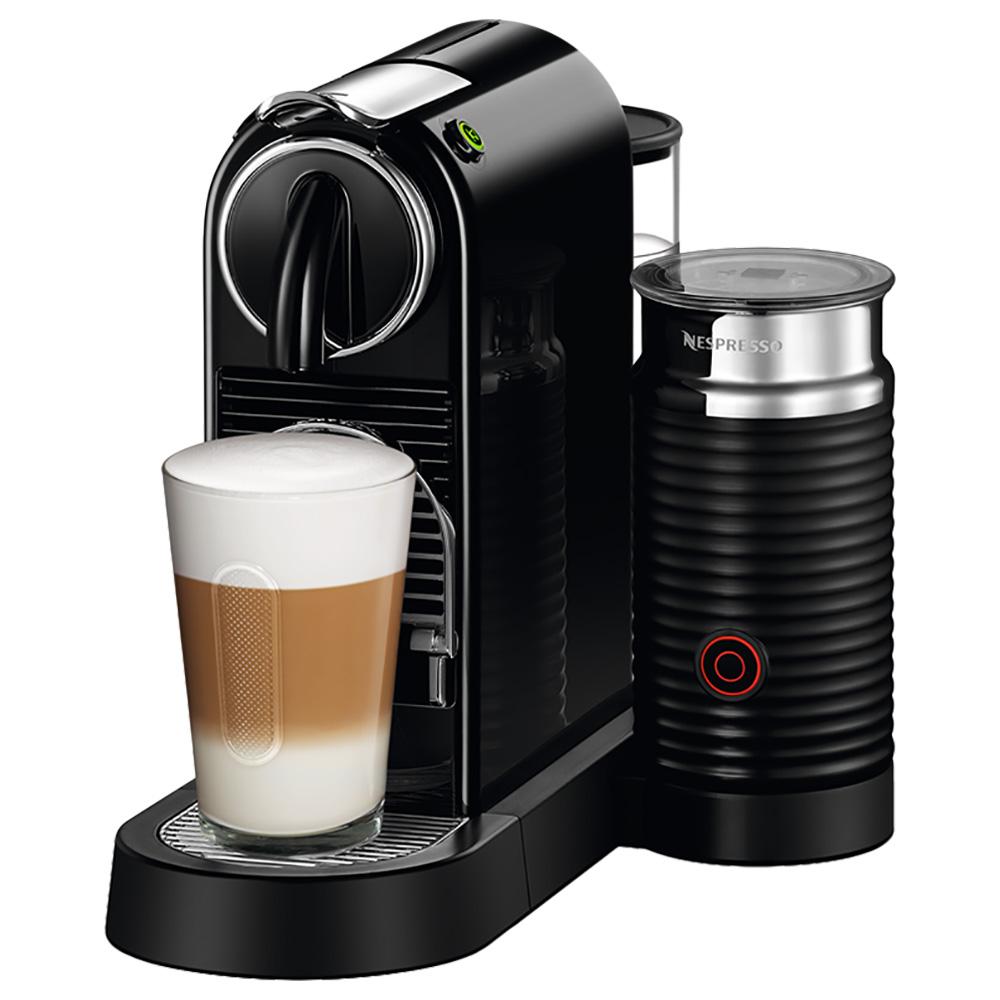 ماكينة قهوة سيتيز أند ميلك 1260 وات أسود نسبريسو NESPRESSO CitiZ & Milk D123 Coffee Machine