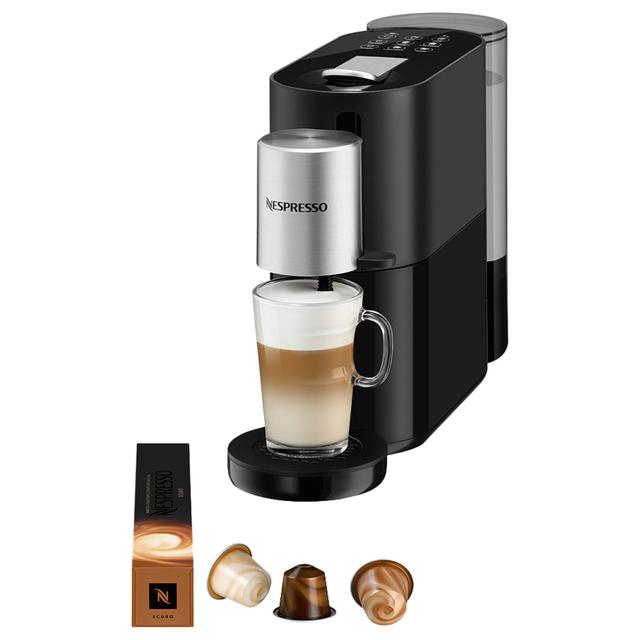 Nespresso - S85 Atelier Coffee Machine W/ 14 Capsules - Black - SW1hZ2U6OTQzODE2