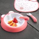 طبق طعام للأطفال زهري بادابول Anti Slip Plate - Intense Pink - Badabulle - SW1hZ2U6OTE4MDkx