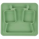 طبق طعام سيليكون مقسم للأطفال بادابول Non-Slip Compartment Plate - Badabulle - SW1hZ2U6OTE4MzEw