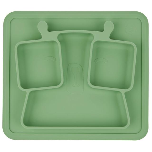 طبق طعام سيليكون مقسم للأطفال بادابول Non-Slip Compartment Plate - Badabulle - SW1hZ2U6OTE4MzEw