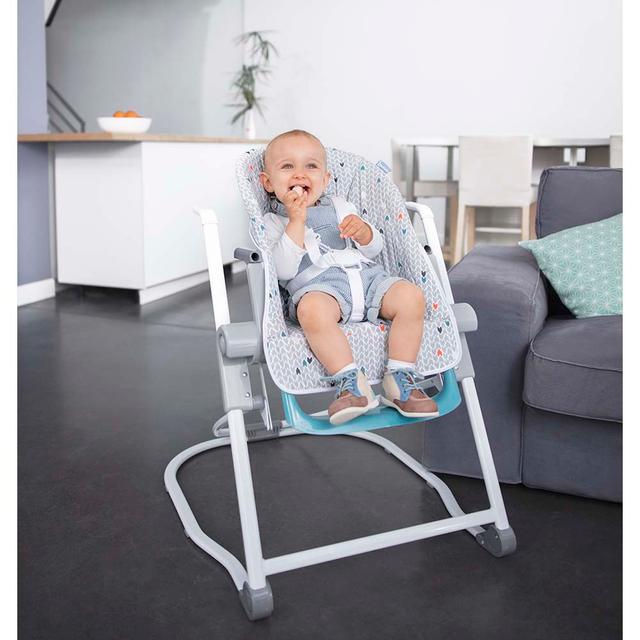 كرسي مرتفع مدمج قابل للطي للأطفال بادابول Flat Folding & Multi-Positioning High Chair - Badabulle - SW1hZ2U6OTE4NzA3