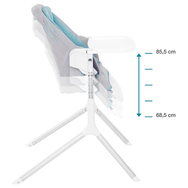 كرسي مرتفع مدمج للأطفال بيبي موف Waterproof Slick High Chair & Recliner - Babymoov - SW1hZ2U6OTE3Nzk5