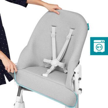 كرسي مرتفع مدمج للأطفال بيبي موف Waterproof Slick High Chair & Recliner - Babymoov