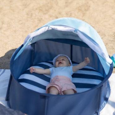خيمة شمس مضادة للأشعة فوق البنفسجية للأطفال بيبي موف Babymoov Babyni Pop Up Baby Beach Tent Travel Pen