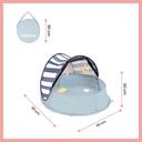 خيمة شمس مضادة للأشعة فوق البنفسجية للأطفال بيبي موف Babymoov Aquani Anti UV Tent And Paddling Pool Mariniere - SW1hZ2U6OTE3NjM0
