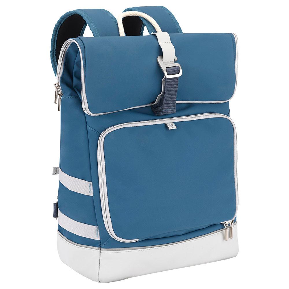 حقيبة تغيير ملابس الأطفال أزرق بيبي موف Sancy Diaper Bag Backpack - Blue - Babymoov
