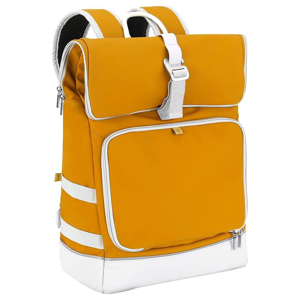 حقيبة تغيير ملابس الأطفال برتقالي بيبي موف Sancy Diaper Bag Backpack - Orange - Babymoov